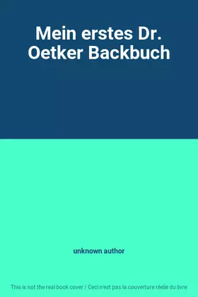 Couverture du produit · Mein erstes Dr. Oetker Backbuch