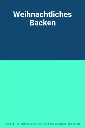 Couverture du produit · Weihnachtliches Backen