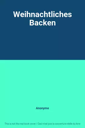 Couverture du produit · Weihnachtliches Backen