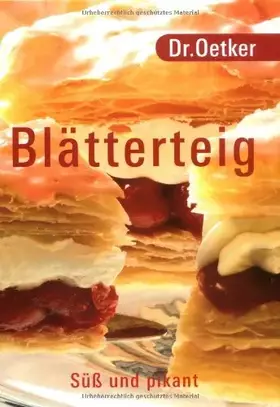 Couverture du produit · Dr. Oetker - Blätterteig: süß und pikant.