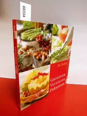 Couverture du produit · Garnieren, Verzieren, Dekorieren