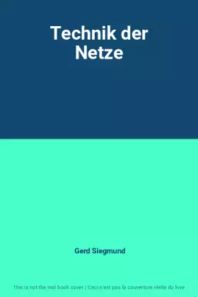 Couverture du produit · Technik der Netze