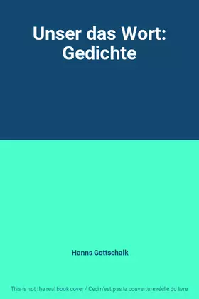 Couverture du produit · Unser das Wort: Gedichte