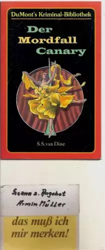 Couverture du produit · Der Mordfall Canary (DUMONT's Kriminal-Bibliothek)