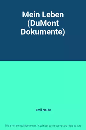 Couverture du produit · Mein Leben (DuMont Dokumente)