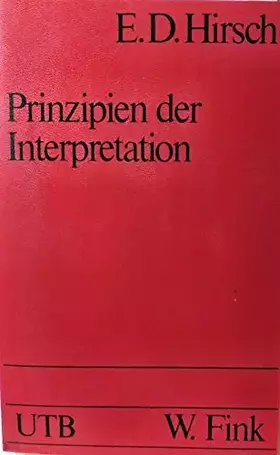 Couverture du produit · Prinzipien der Interpretation.