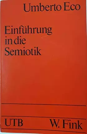 Couverture du produit · Einführung in die Semiotik