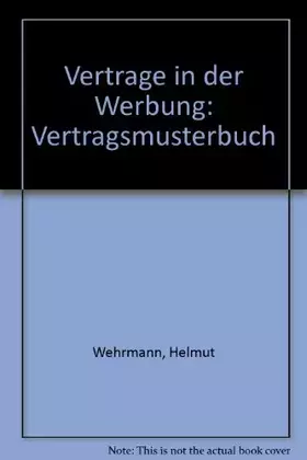 Couverture du produit · Verträge in der Werbung. Vertragsmusterbuch