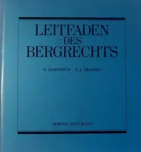 Couverture du produit · Leitfaden des Bergrechts