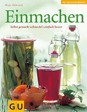 Couverture du produit · Einmachen