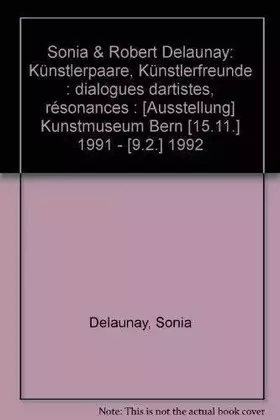 Couverture du produit · A Sonia & Robert Delaunay