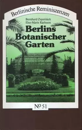 Couverture du produit · Berlins Botanischer Garten