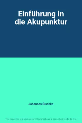 Couverture du produit · Einführung in die Akupunktur