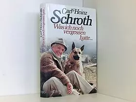 Couverture du produit · Was ich noch vergessen hatte...