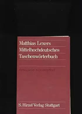 Couverture du produit · Mittelhochdeutsches Taschenwörterbuch.