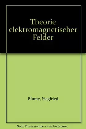 Couverture du produit · Theorie elektromagnetischer Felder