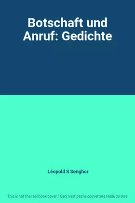 Couverture du produit · Botschaft und Anruf: Gedichte