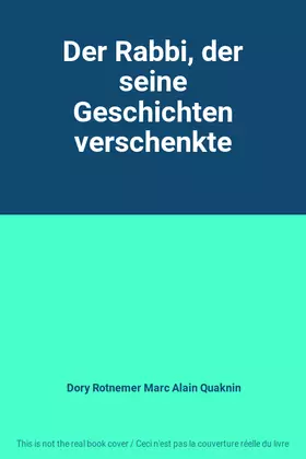 Couverture du produit · Der Rabbi, der seine Geschichten verschenkte