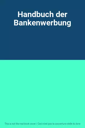 Couverture du produit · Handbuch der Bankenwerbung