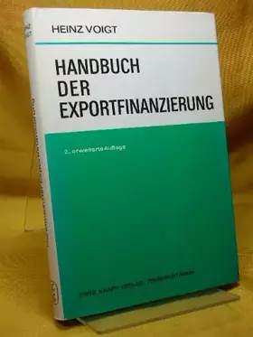 Couverture du produit · Handbuch der Exportfinanzierung.