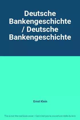 Couverture du produit · Deutsche Bankengeschichte / Deutsche Bankengeschichte