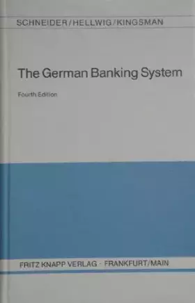 Couverture du produit · German Banking System