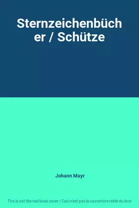 Couverture du produit · Sternzeichenbücher / Schütze