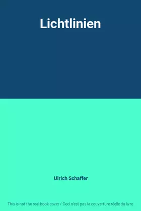 Couverture du produit · Lichtlinien