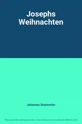 Couverture du produit · Josephs Weihnachten