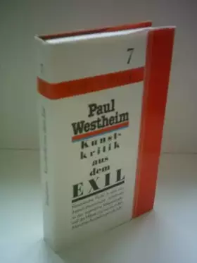 Couverture du produit · Kunstkritik aus dem Exil