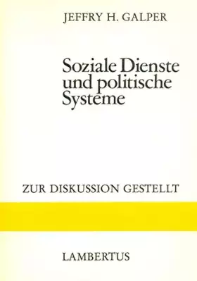 Couverture du produit · Soziale Dienste und politische Systeme