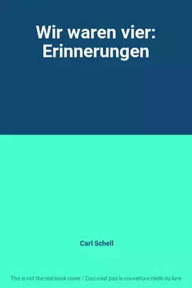 Couverture du produit · Wir waren vier: Erinnerungen