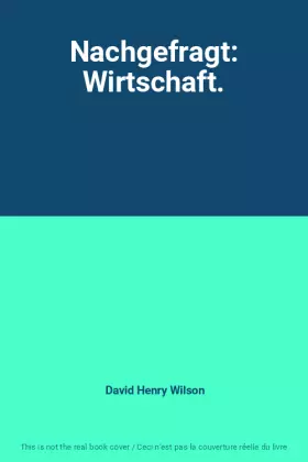 Couverture du produit · Nachgefragt: Wirtschaft.