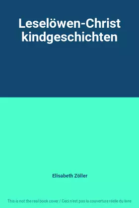 Couverture du produit · Leselöwen-Christkindgeschichten