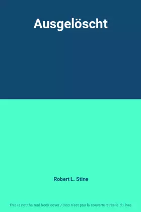 Couverture du produit · Ausgelöscht