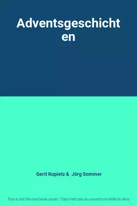 Couverture du produit · Adventsgeschichten