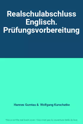 Couverture du produit · Realschulabschluss Englisch. Prüfungsvorbereitung