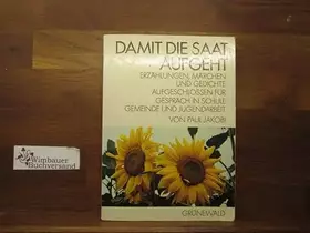 Couverture du produit · Damit die Saat aufgeht