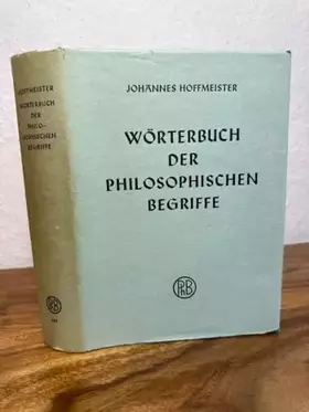 Couverture du produit · Wörterbuch der philosophischen Begriffe