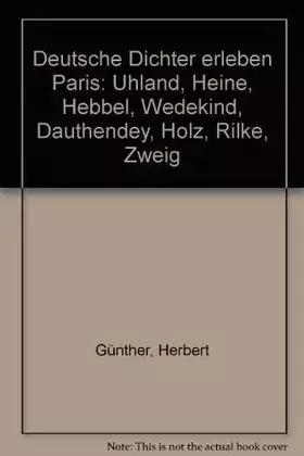 Couverture du produit · Deutsche Dichter erleben Paris