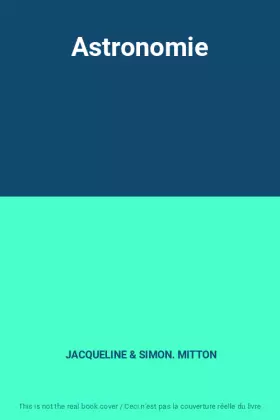 Couverture du produit · Astronomie