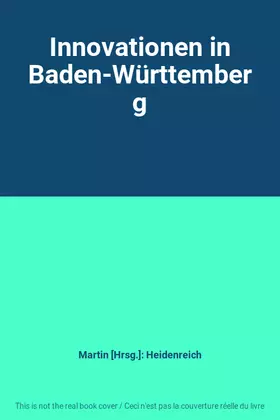 Couverture du produit · Innovationen in Baden-Württemberg