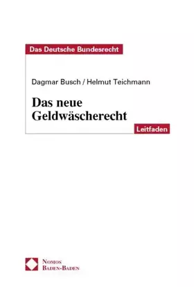 Couverture du produit · Das neue Geldwäscherecht
