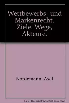 Couverture du produit · Wettbewerbs- und Markenrecht
