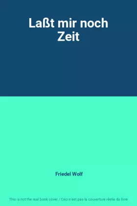 Couverture du produit · Laßt mir noch Zeit