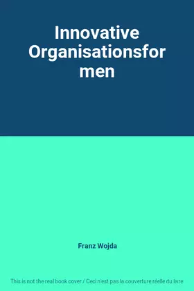 Couverture du produit · Innovative Organisationsformen