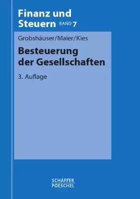 Couverture du produit · Besteuerung der Gesellschaften