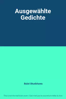 Couverture du produit · Ausgewählte Gedichte