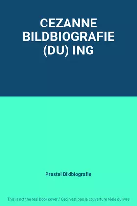 Couverture du produit · CEZANNE BILDBIOGRAFIE (DU) ING