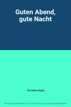 Couverture du produit · Guten Abend, gute Nacht